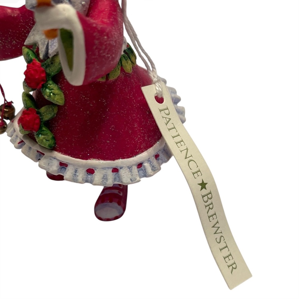 New Mackenzie Childs Patience Brewster Dash Away Donna's Elf Ornament Handmade - Picture 2 of 11